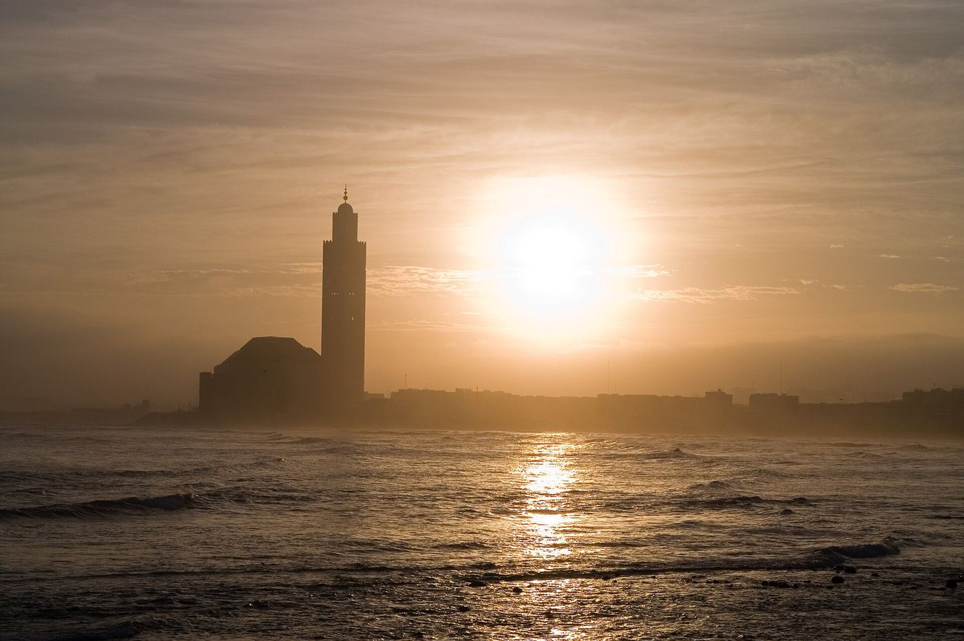 The Hassan II Mosque in Casablanca