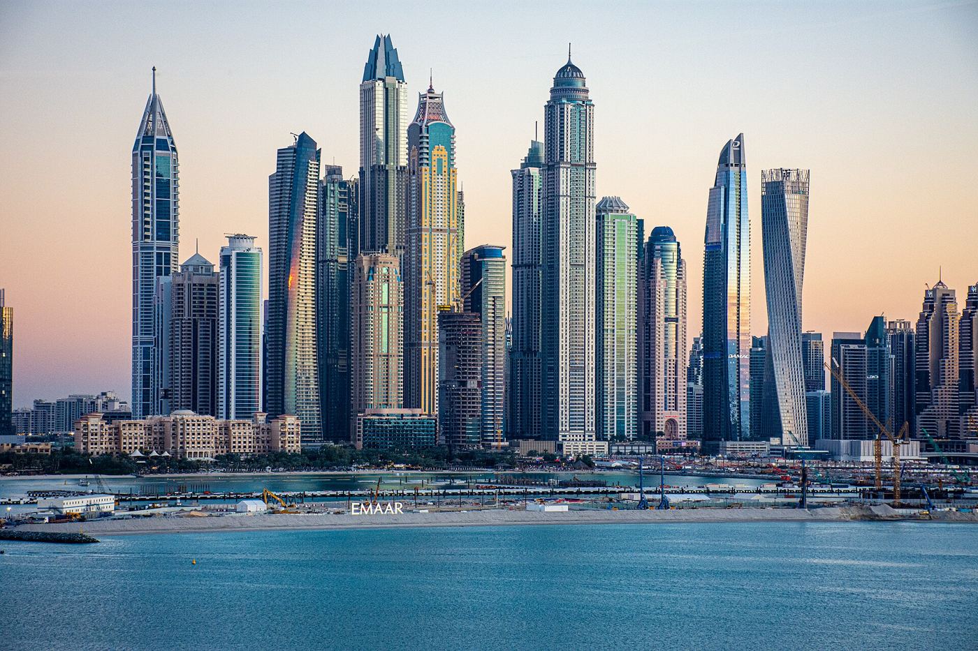 The towers of Dubai Marina